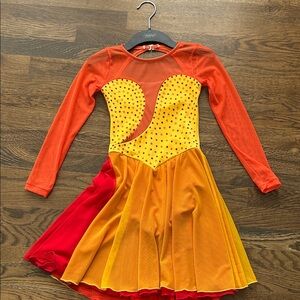 Kids Orange and Yellow Costume Dress